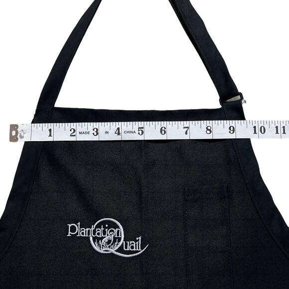 Plantation Quail All Purpose Kitchen Bib Apron Black - Picture 8 of 11
